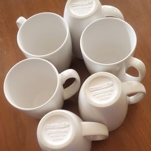Set of 6 Corelle stoneware coffee mugs